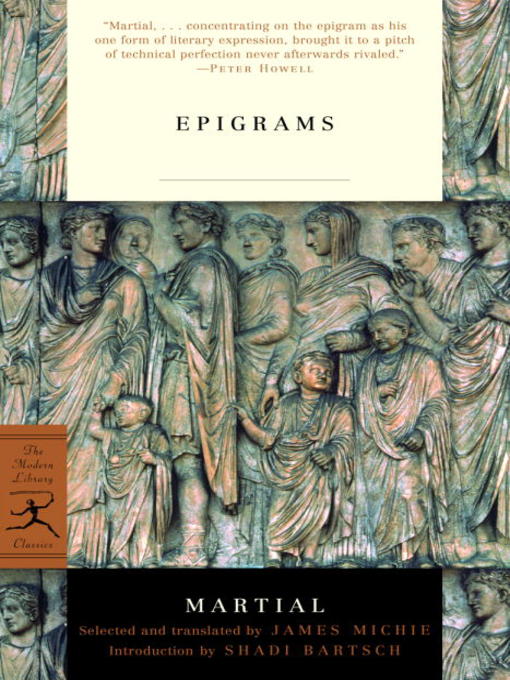 Title details for Epigrams by Martial - Available
